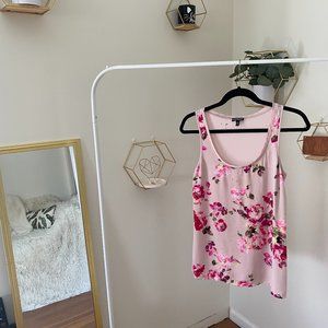 Pink Floral Tank Top